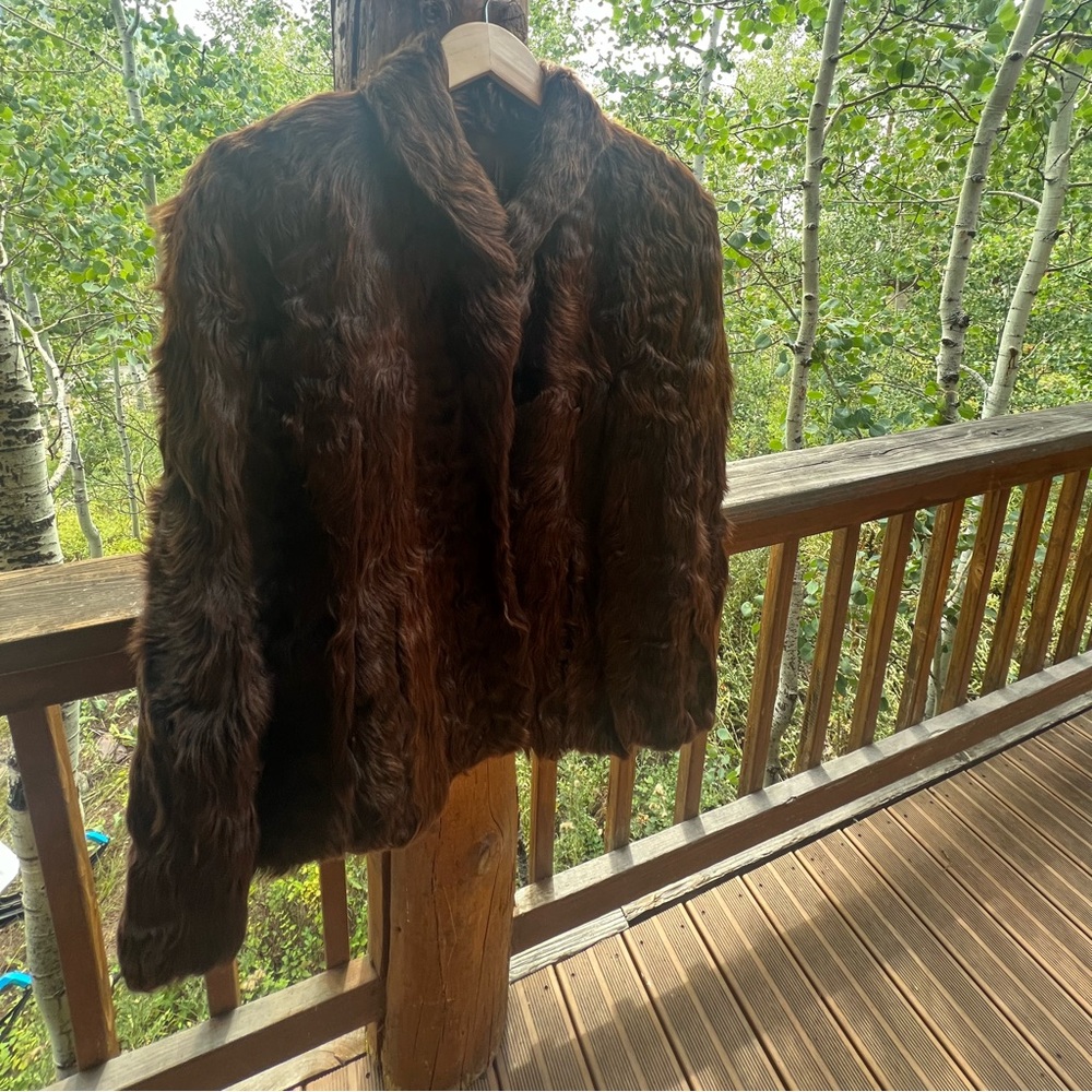 Vintage fur caplet